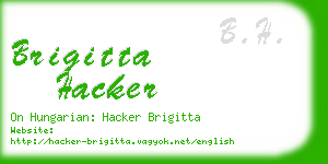 brigitta hacker business card